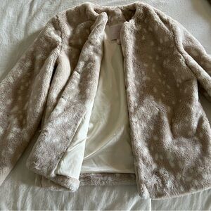 Rachel parcell faux fur jacket